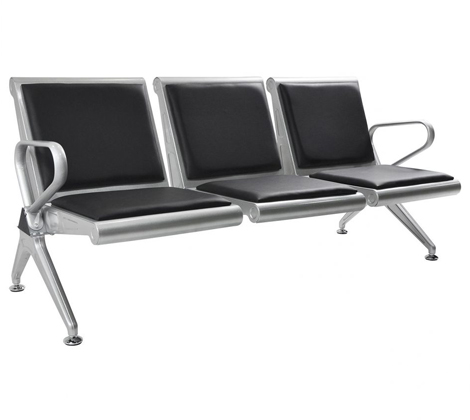 Black Slate 3 Seat Chair